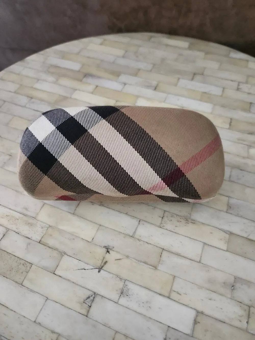 Burberry Nova Check eyeglasses or sunglasses case EMPTY